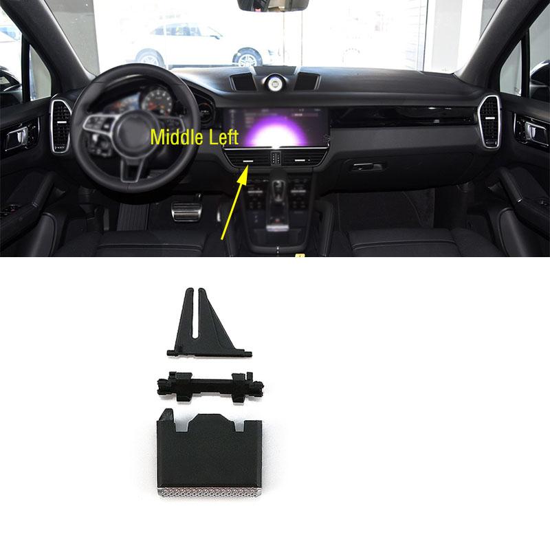 Для Porsche Cayenne 2018-передняя приборная панель автомобиля, задняя розетка для кондиционера, зажим для вентиляционных отверстий кондиционера A/C