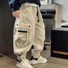 Повседневные брюки карго для больших детей Весна Осень для девочек и мальчиков Спортивные длинные брюки Подростковая уличная одежда Мешковатые брюки Детская мода Брюки-джоггеры