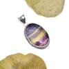 Fluorite Gemstone Pendant : 925 Sterling Silver Handmade Jewelry Pendant