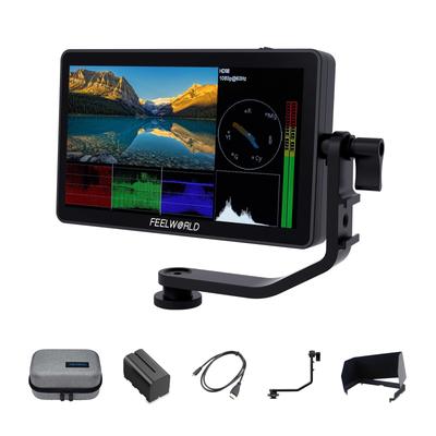 FEELWORLD F6 PLUS HDR Полевой монитор для зеркальных камер 1920x1080 IPS Full HD Сенсорный экран 4K с входом/выходом HDMI F750 6 дюймов