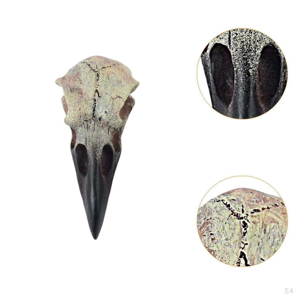 Gothic Raven Skull Necklace for Halloween Home Decor