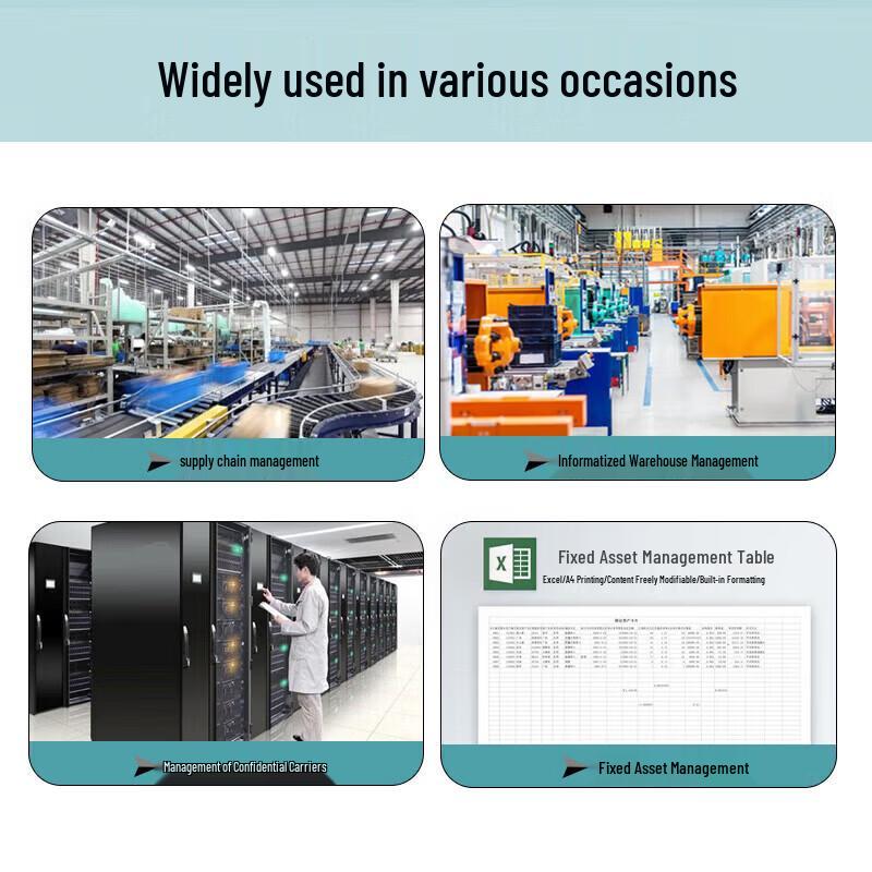 Kunpeng Flexible RFID Barcode Label for Metal Surfaces