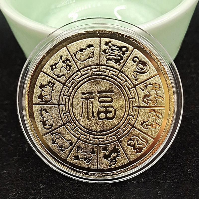 Коллекция традиционных китайских памятных монет 2024 года, значок с изображением дракона