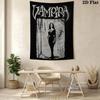Black and white Dark Queen Pattern Home Decor Tapestry, Wall Hanging, Decorative RV Wall Cloth.ZGT0914204