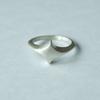 Vacactsilver Flat Cross Ring