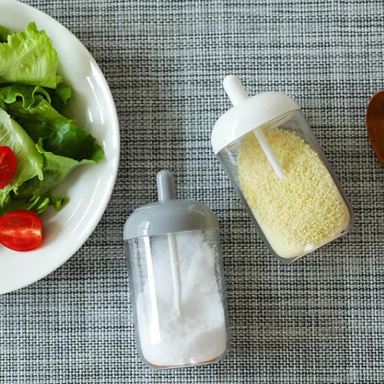 Salt Spice Pepper Seal Sugar Bottle Lid Box Seasoning Spoon Jar Kitchen Cruet