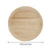 Round Japanese Style  Plate Wooden Fruit Tray Heat Insulated Serving Tray  Hotel