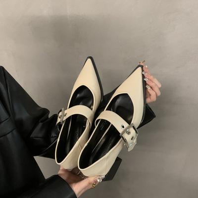 2024 Новые модные женские балетки на низком каблуке с застежкой-молнией и толстой подошвой, легкие высококачественные женские туфли