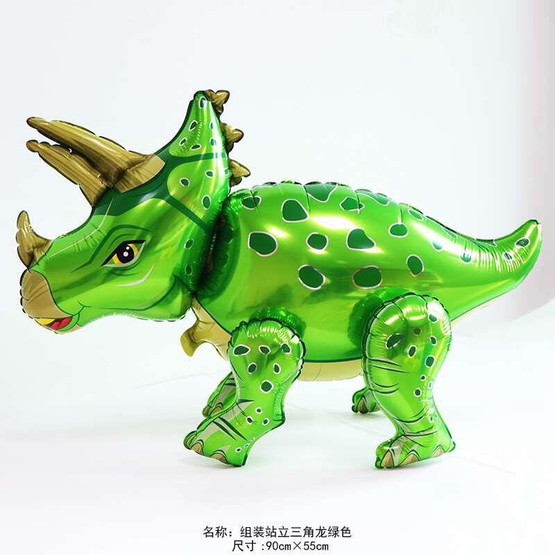 5pcs Dinosaur Aluminum Film Balloon, Triceratops Tyrannosaurus Rex Dinosaur Theme Party Decorative Balloon