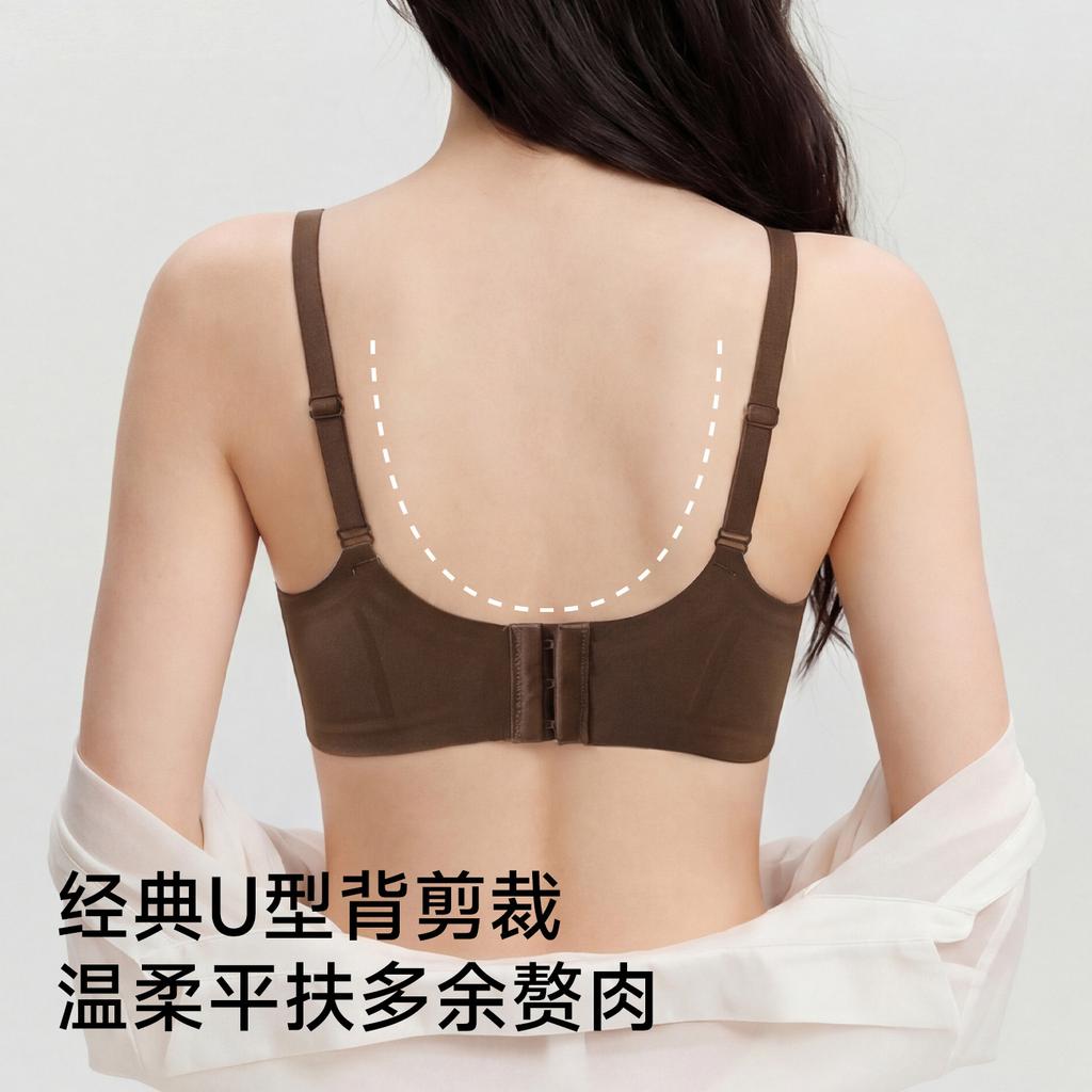 Summer thin breathable lift non-marking nude underwear women's small breasts gather and close secondary breasts, anti-sagging soft support bra