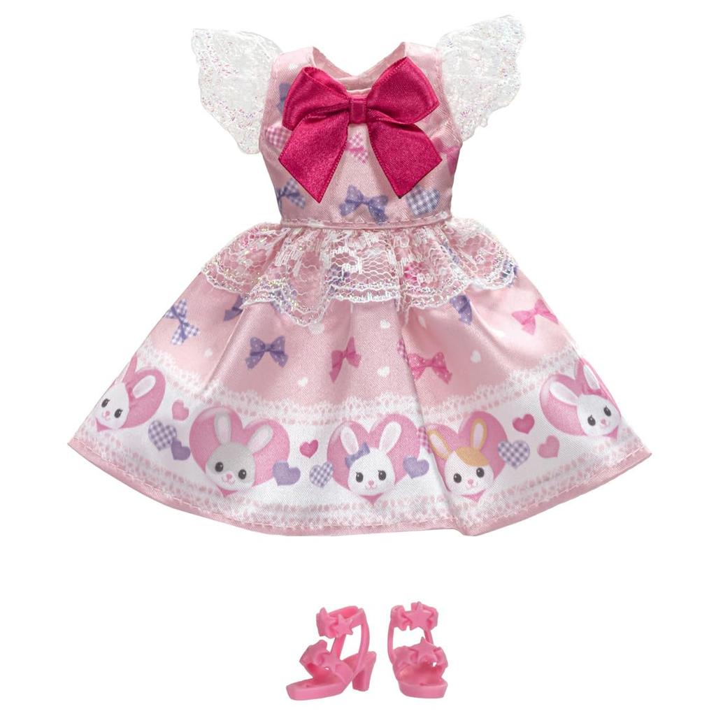 Takara Tomy Dress Ribbon Bunny Pretend Play Toy 3 and Licca-chan LW-01 Dress-up (Ages up)