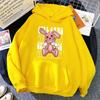 Girl Gang Broken Rabbit Doll Womens Hoodie Fashion Autumn New Hoody Warm Fleece Streetwear All-Match Vintage Female Sweatshirt