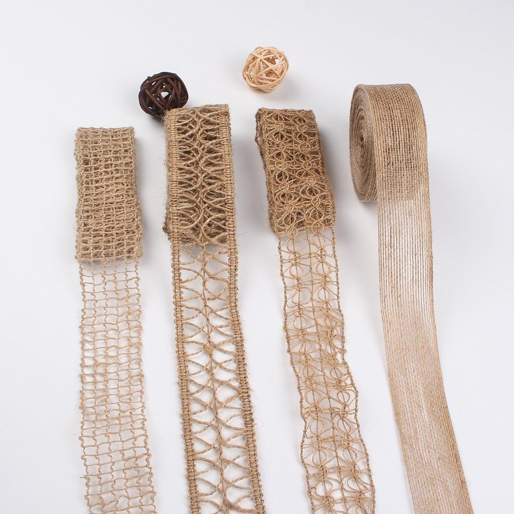 4 рулона DIY мешковина лента сетка винтажная лента декор подарочная упаковка кружево