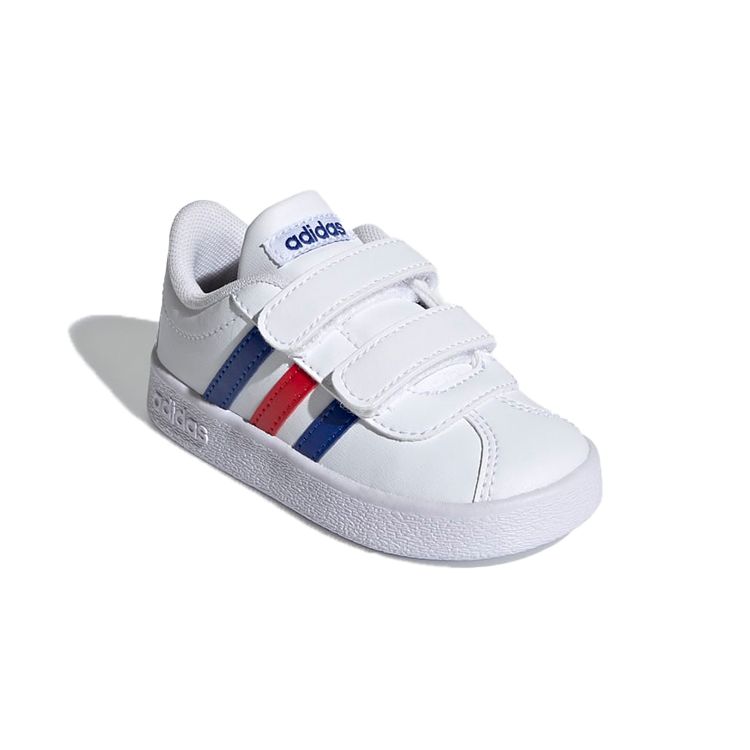 adidas VL Court 2.0 I White Royal Blue Ярко-красные детские кроссовки Cloud-White FY9275