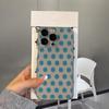 Синий чехол с волнами и точками для iPhone 17E 16E 15 14 13 12 11 Pro Max Plus 17 Air X XS XR Ударопрочный Защитный чехол от падения