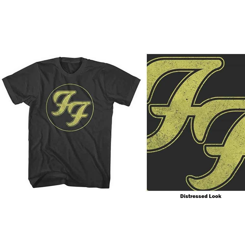 Foo Fighters Distressed Ff Official Logo T-Shirt Men Unisex