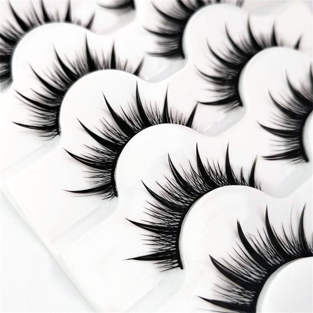 Craft Soft Band Thick Long Thai Eyelashes 3D Faux Mink Eyelashes Wispy Fluffy False Eyelashes
