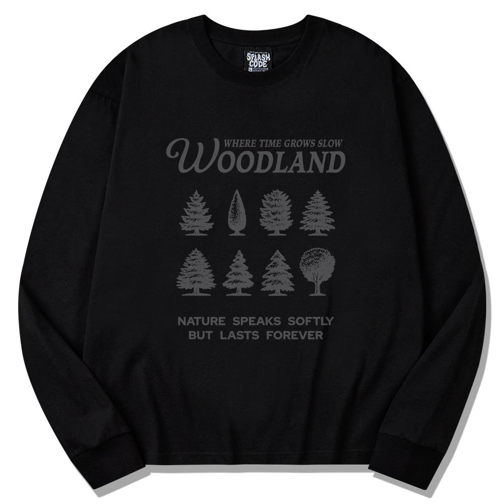 Seupeullaesikodeu Черная с длинным рукавом - Woodland