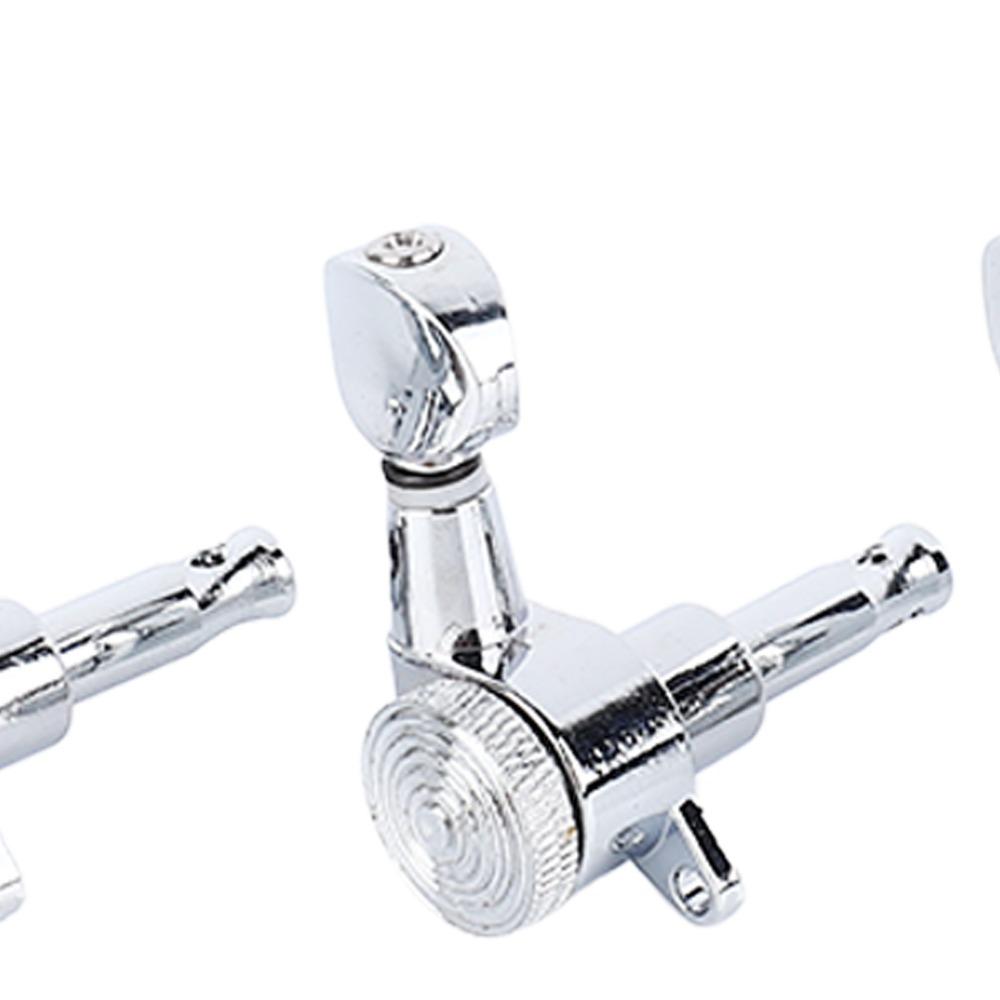 Metal Guitar Locking Tuners 6R Configuration Guitar Tuning Key Set Electric Guitar