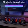 Nixie Tube Clock Night Light IPS RGB Glow Color App Control DIY Screen Digital Tube Clock For Bedroom