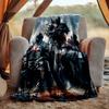 Cross Templars Knight Flannel Blanket Soft Warm All-Season Throw, Design for Camping, Car Travel, Hiking Sofa, Bed, Office Perfect Gift for Parties