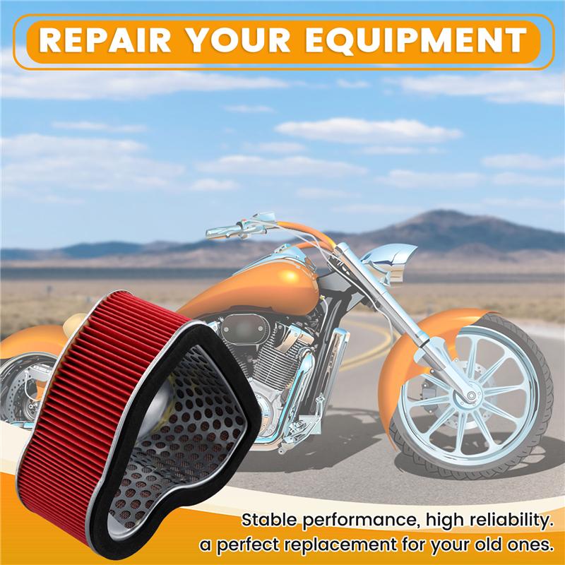 A58X-Motorcycle Air Intake Air Filter Cleaner Air Filter 17213-MCH-000 For Honda VTX1800 VTX1800S VTX1800N1