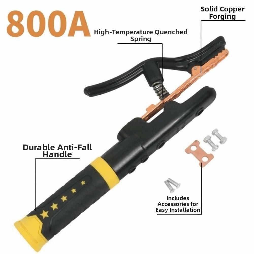 Insulated Handle Welding Tongs Heat Resistant Electrode Holding Clamp Welding Accessories