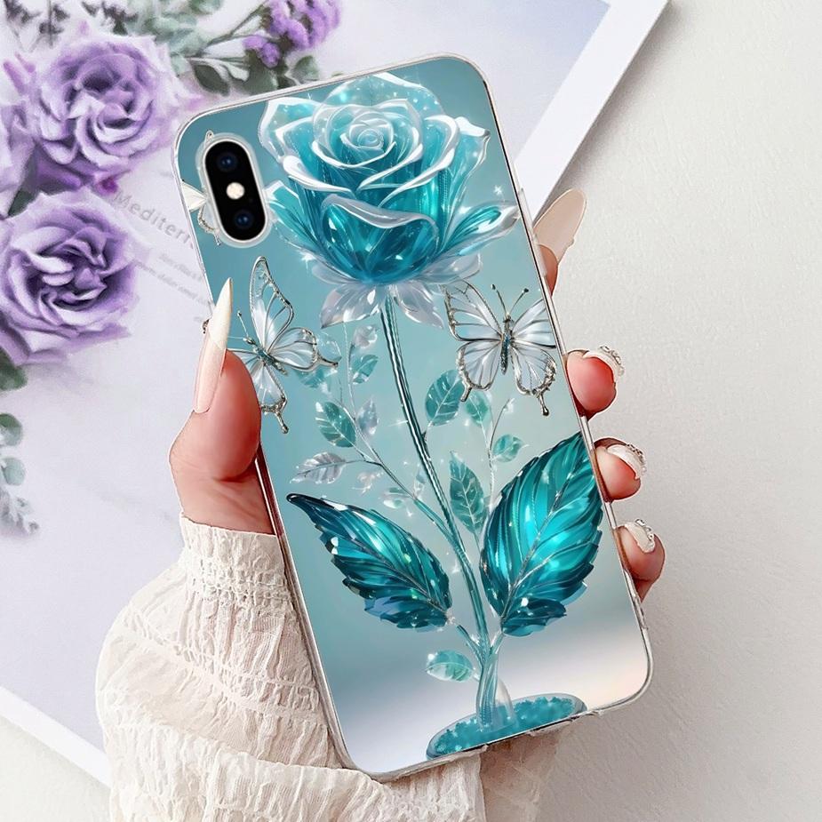 For Apple iPhone X XR XS Max Case New Luxury Painted Cover Soft Slim Phone case For iPhone XS Max iPhoneX iPhoneXR Fundas Bumper