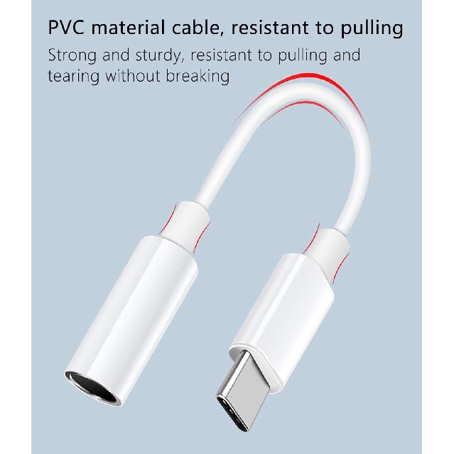 USB C to 3.5mm Audio Adapter Cable for iPhone17/ 16/15,Type C to Headphone Aux Jack Dongle HiFi DAC Cord Compatible with iPad Pr 3