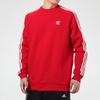 adidas Мужские свитшоты Originals 3 полоски Красные с круглым вырезом Умеренный Обычный крой GN3484