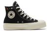 Кеды Chuck Taylor All Star Wmns Converse на платформе High 'Вышитый цветочный - Черный' Женские A01592C