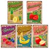 Tin Sign Poker Darts Playing Cards Fruit Game Tin Sign American Bar Wall Decor Miscellaneous Goods Interior (Fruit-01)