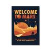 Welcome to Mars Poster Retro Futuristic Art Wall Abstract Print Modern Canvas  Sun Moon Nordic Home Decor Picture