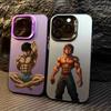 Чехол для телефона B-Baki hanma для iPhone 17,16,15,14,13,12,11,Pro Max,Plus Конфетный Серебряный Чехол