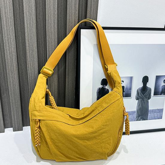 Повседневная сумка-хобо, сумка-мешок с регулируемым ремнем, складная сумка через плечо с несколькими карманами, вместительная сумка через плечо для повседневного использования, путешествий и работы