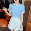Women's T-shirt Casual Slim Short-sleeved Top Summer Round-neck T-shirts