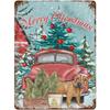 Vintage Merry Christmas Metal Tin Sign  Rustic Wall Art Plaque for Home Cafe Garden Bar Club Man Cave  Perfect Holiday Decor