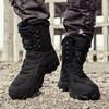 Large Size Velvet Warm Snow Boots Winter Velvet High-top Warm Hiking Shoes Hiking Platform Sports Martin Boots Men