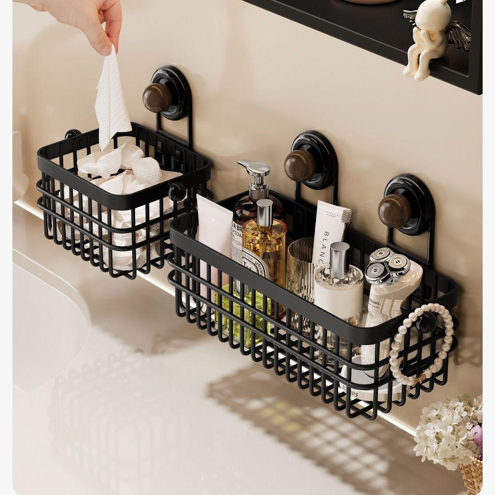 Rust-proof Kitchen Wall Hanging Rack Suction Cup Hanging Onion Storage Box Shower