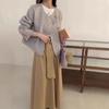 Latest Korean Style Round Neck Double-sided Wool Coat Short Style for Small and Trendy Women's