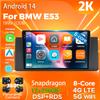 Автомагнитола Android 14 с CarPlay для BMW E53 1999 - 2006, Мультимедийный видеоплеер, Навигация GPS, Стерео 2Din, DVD, Головное устройство, Камера 360