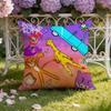 The Living band T-Tombstone Cushion Cover Home & Car Dual-Scene Pillow Cover: Reversible for Premium Comfort