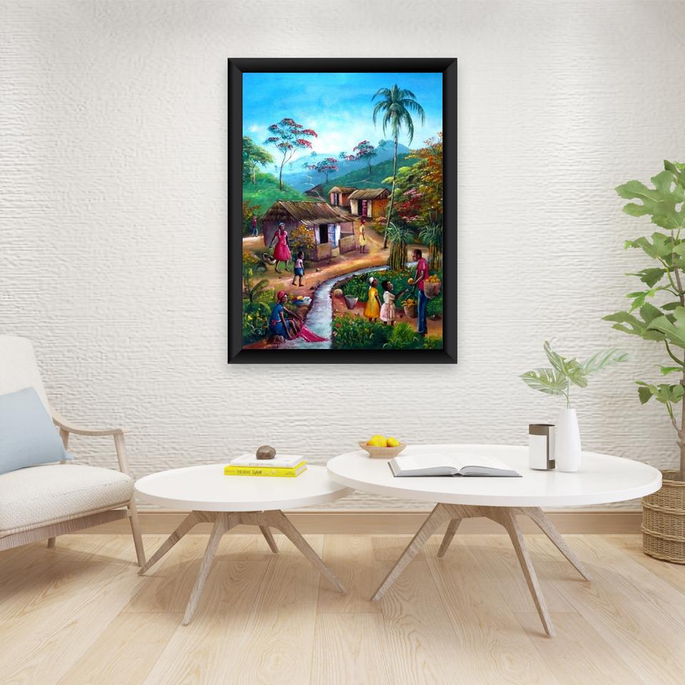 DIY Forest 5D Diamond Painting Full Round Drill Scenic Diamond Embroidery Cross Stitch Mosaic Kits Resin Wall Art Home Decor