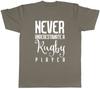 Never Underestimate a Rugby Unisexs Unisex TShirt Tee