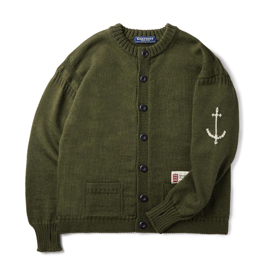 Guernsey Woollens Fisherman Whole Garment Cardigan - Ami