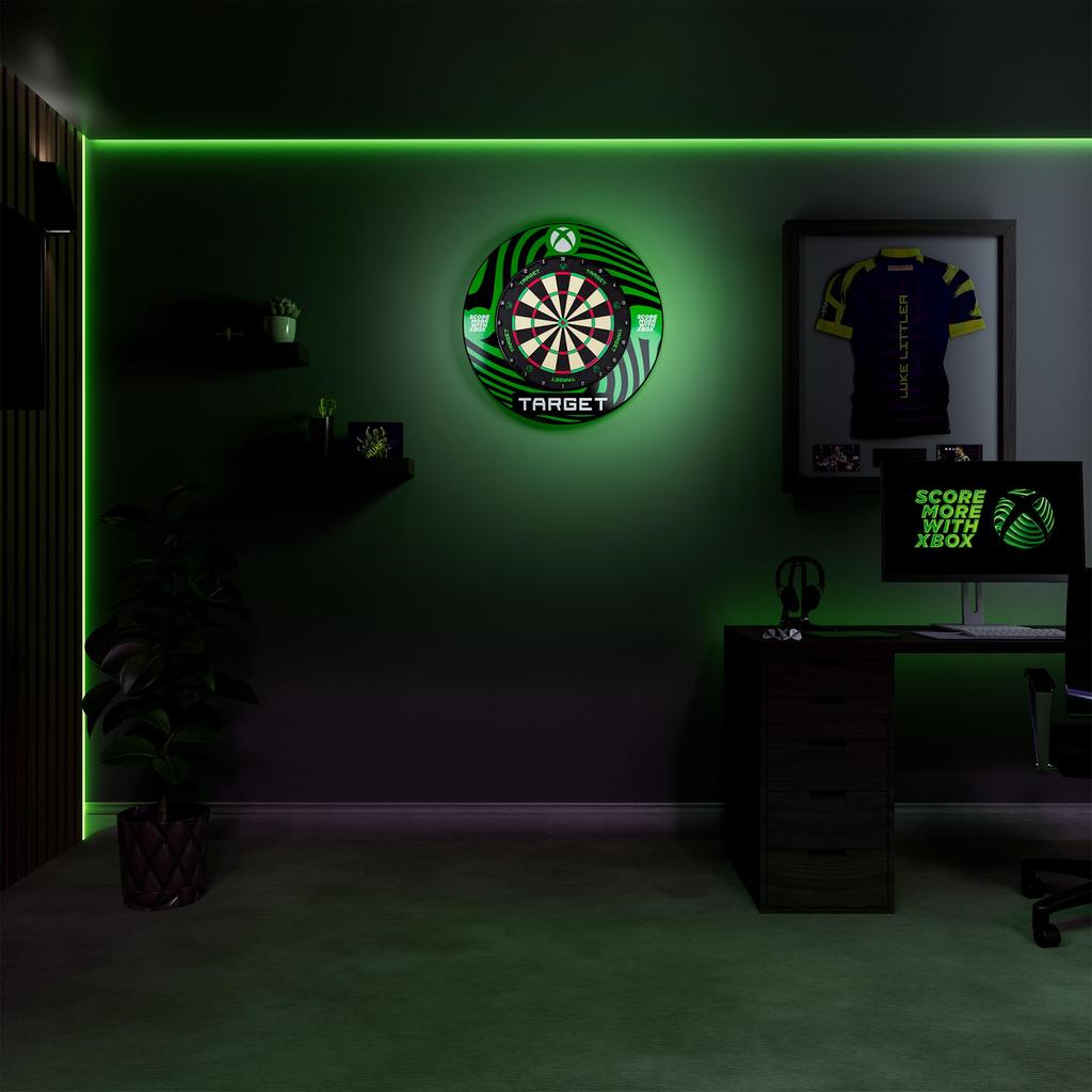 TARGET Dartboard and Surround Set x Xbox with Mounting Kit Hardboard for Steel Tip Darts TOR Dartboard