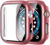 Glass+cover For Apple Watch 9 Case 45mm 41mm 44mm 40mm 42mm 38mm Accessories Plated Screen Protector iWatch series 6 5 3 se 7 8