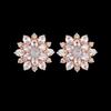Luxury  Double Layer Flower Women Stud Earring Red Colors Available Wedding Dancing Party Gift Female Classic Earring