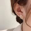 Серьги с двойным слоем ракушек Модный подарок Элегантные женские аксессуары Классические украшения Женские летние Нишевые минималистичные серьги Серьги с винтажным ощущением