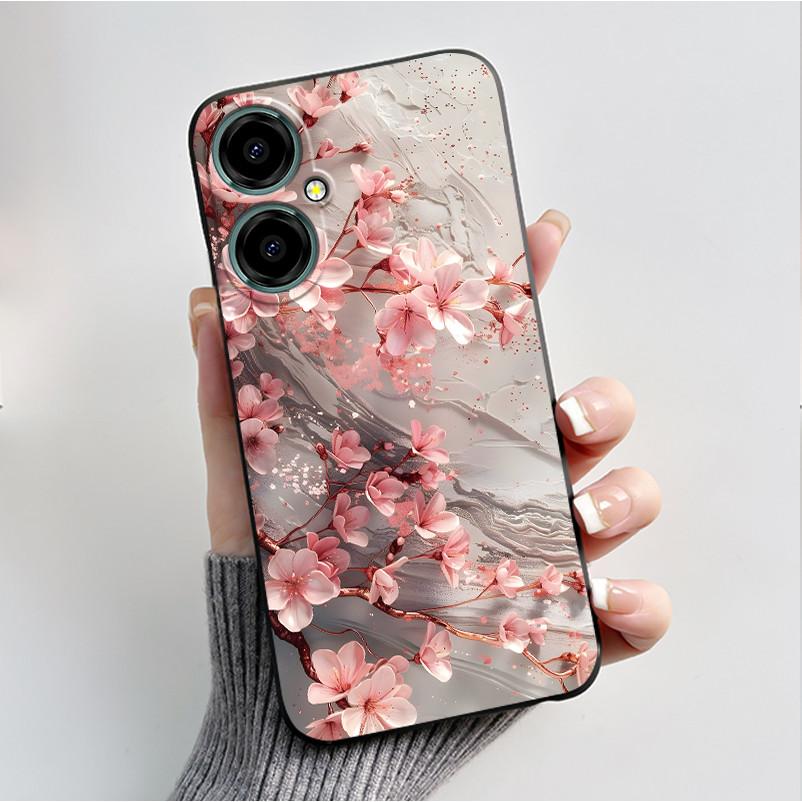 Luxury Fashion Butterfly Flowers Cases For BLU G64 Phone Case Shock proof Black Soft Silicone Back Cover For BLU G64 G 64 Fundas